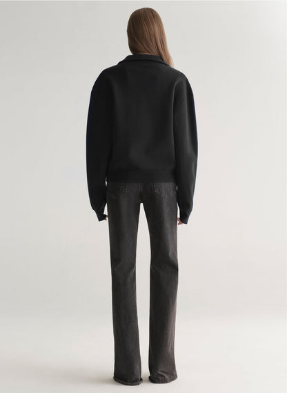 A.L.C. Timmy Polo Sweater in Black