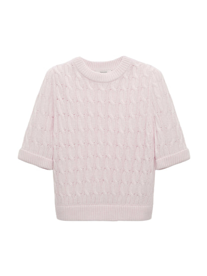 Dorothee Schumacher Sheer Softness Sweater in Light Rose