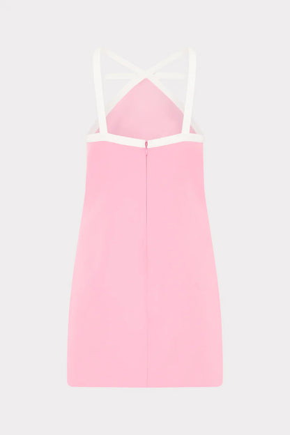 Milly Shane Cady Mini Dress in Baby Pink