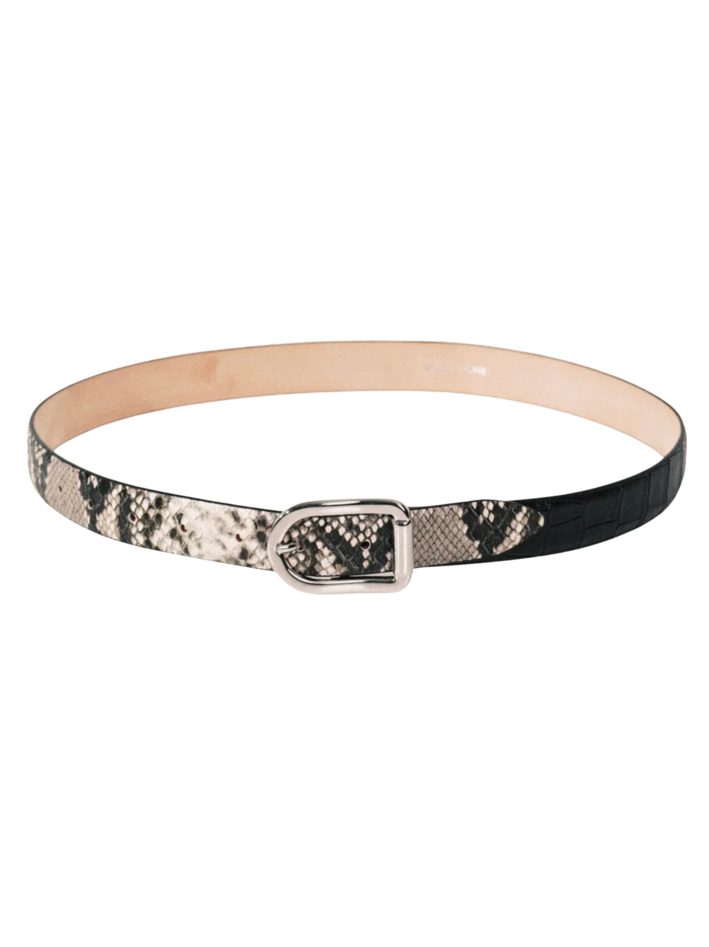 Déhanche Mija Two Tone Exotic Snake & Black Croco