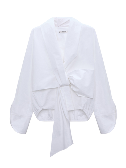 Dorothee Schumacher Poplin Power Blouse in Pure White