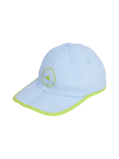 Adidas x Stella McCartney Run Cap in Glow Blue / Semi Solar Slime