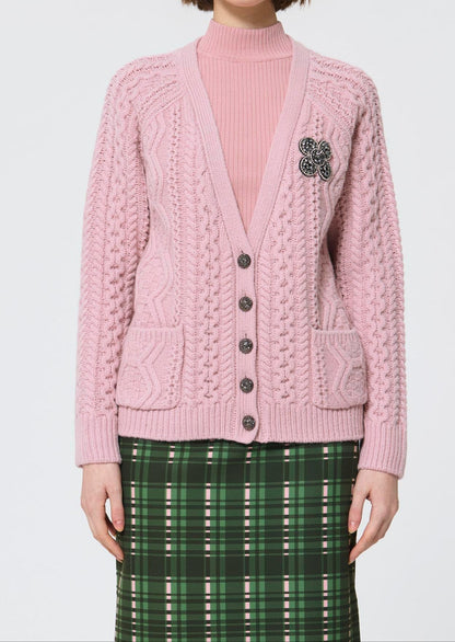 Tara Jarmon Greg Vest Wool in Blush