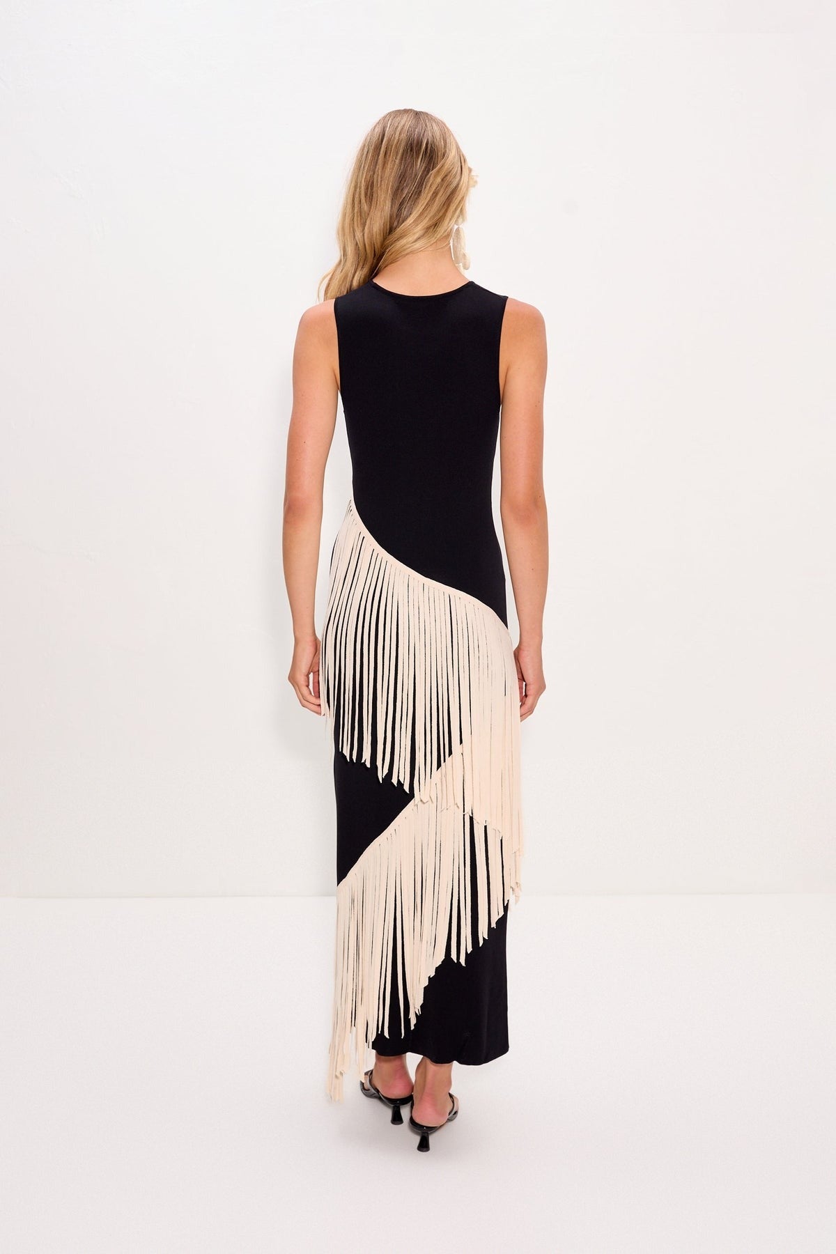 Simon Miller Spiral Knit Dress in Black/Macadamia