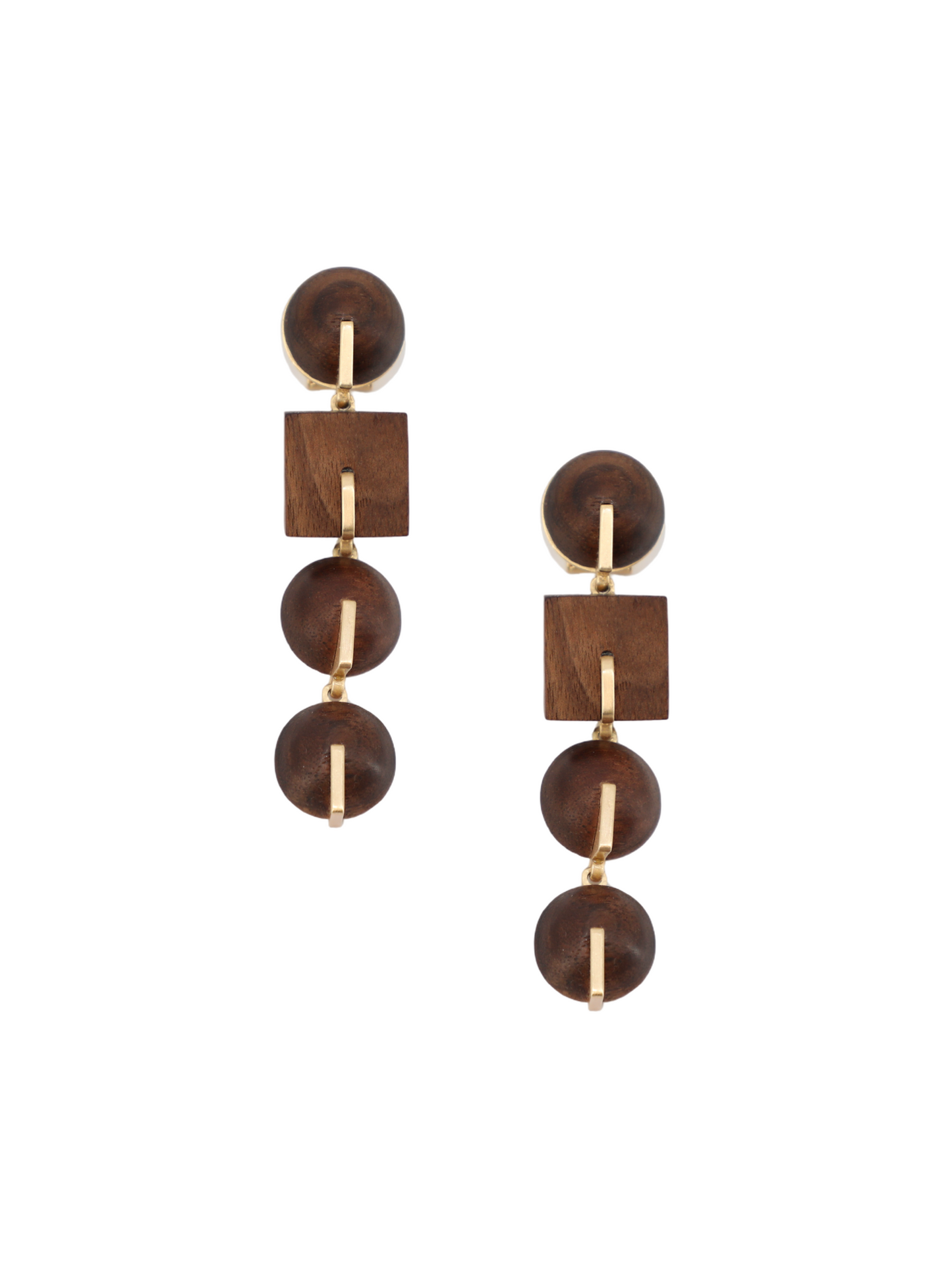 Cult Gaia Laguna Earring in Walnut