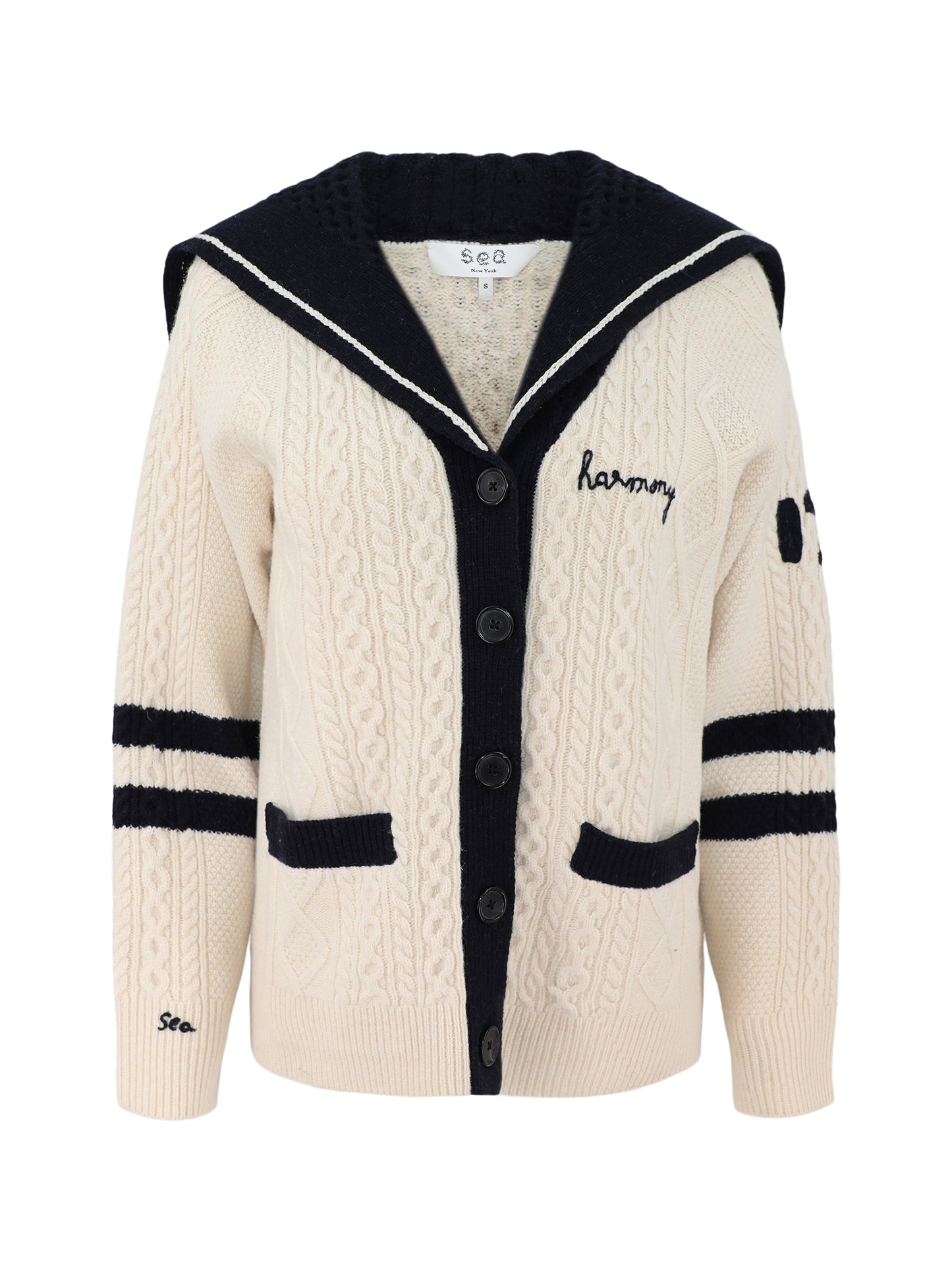 Sea Maren Knit Cardigan in Cream