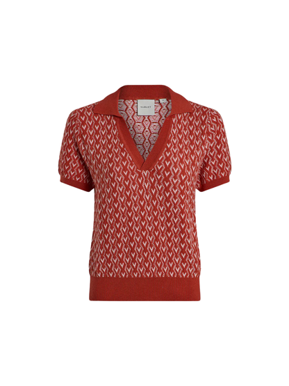 Varley Ezrella Knit Top in Baked Apple