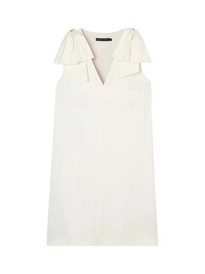 Tara Jarmon Remarquable Ecru Satin Linen Dress