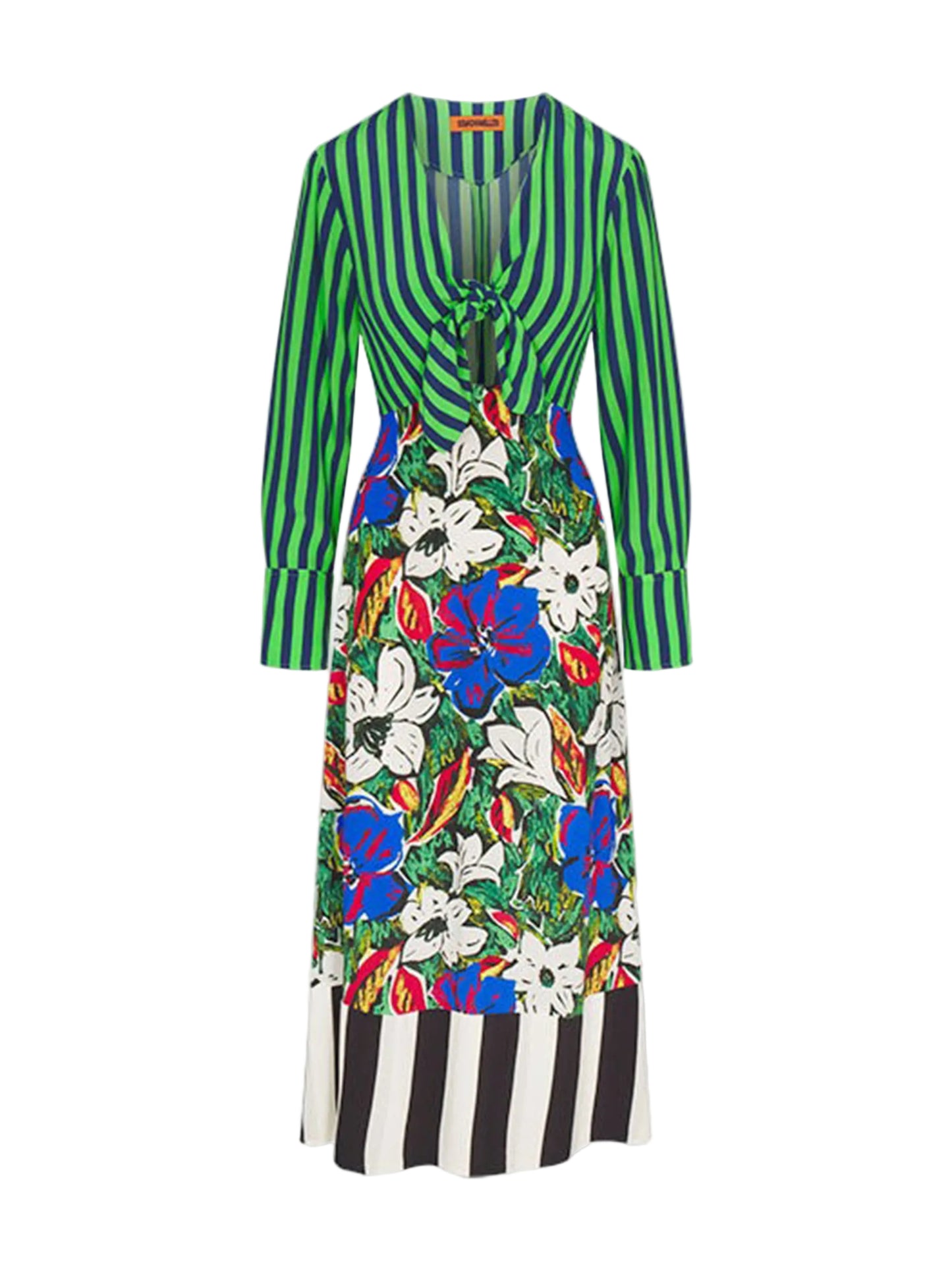 Simon Miller Zelene Maxi Dress in Tropical Floral Print Combo