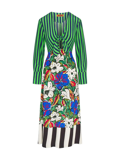 Simon Miller Zelene Maxi Dress in Tropical Floral Print Combo