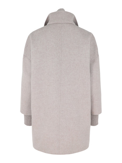 Kinross Knit Insert Zip Mock Coat (More Colors)