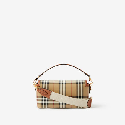 Burberry Top Handle Note Bag in Briar Brown