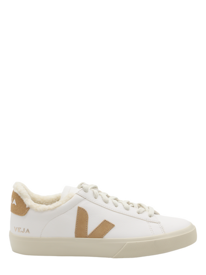 Veja Campo Fured Leather in White Desert