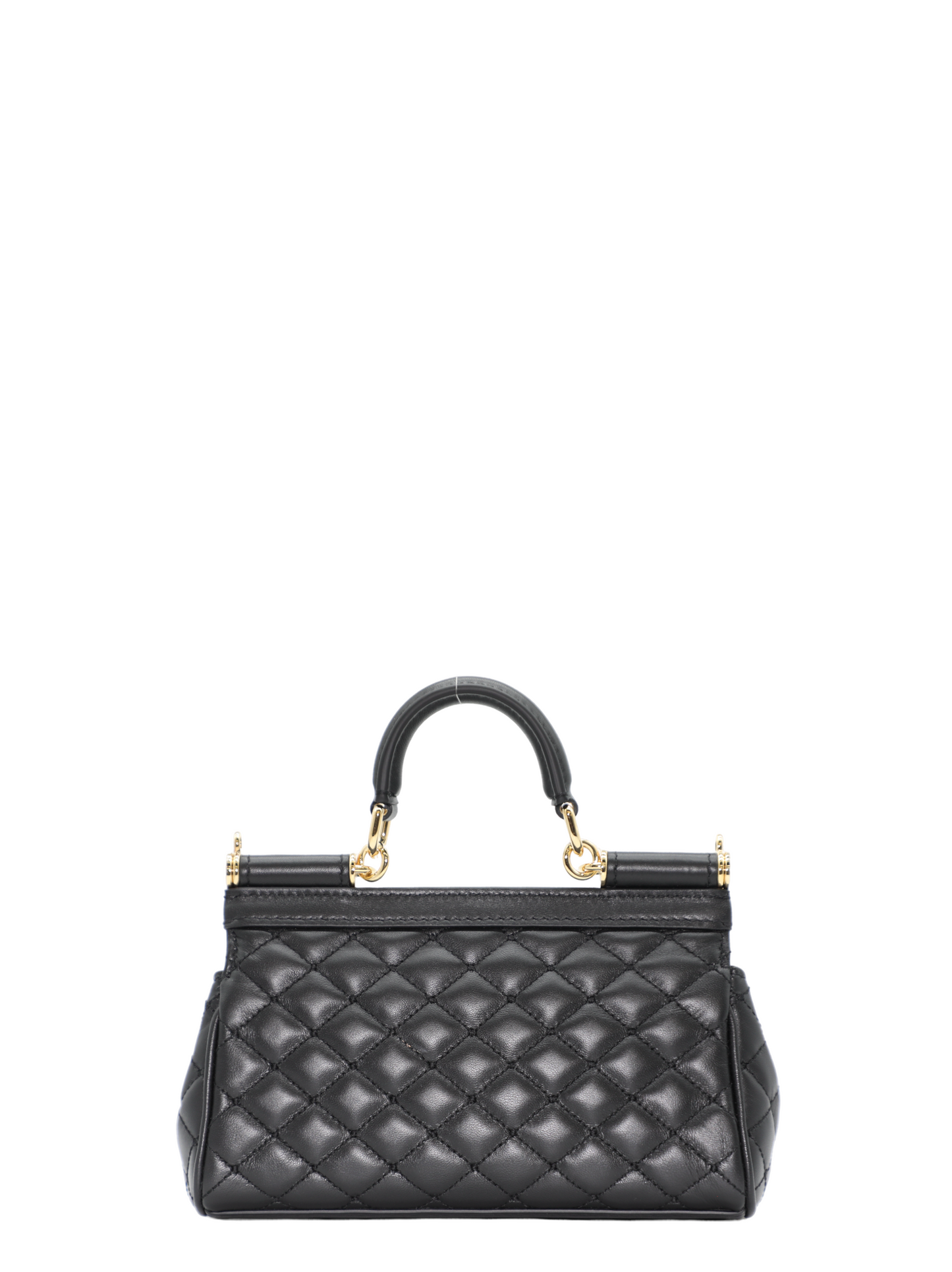 Dolce & Gabbana Small Sicily Top Handle Bag in Black