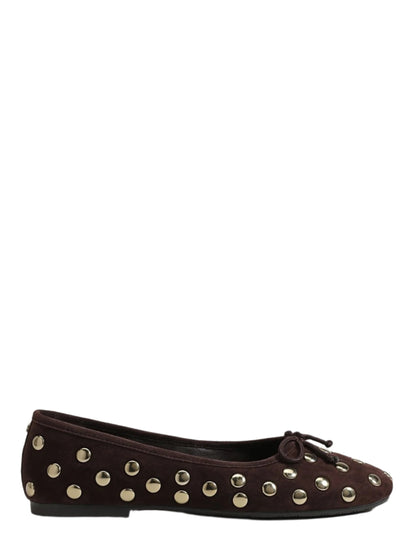 Sam Edelman Alie Studded Ballet Flat in Cafe Noir