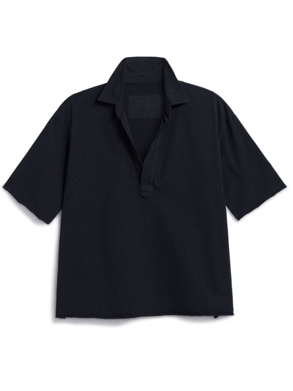 Frank & Eileen Patty Short-Sleeve Popover Henley in British Royal Navy