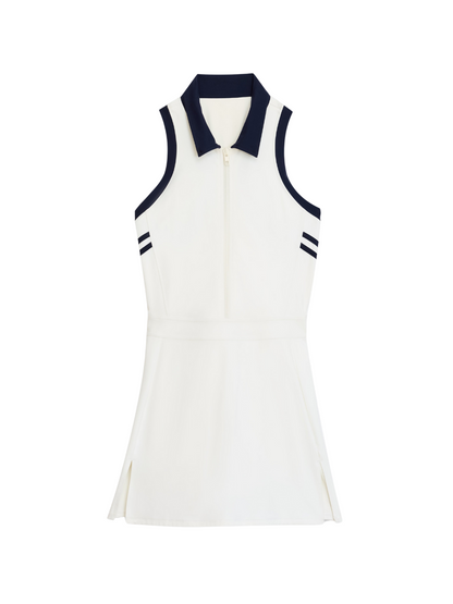 Splits59 Austin Rigor Dress in White/Indigo
