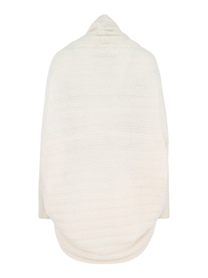 Beryll Cocoon Cardigan Coat in Winter White