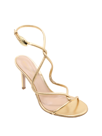 Gianvito Rossi Black Mamba 85 Sandal Heel in Mekong