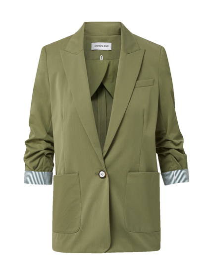 Veronica Beard Mcallin Dickey Jacket in Stone Army