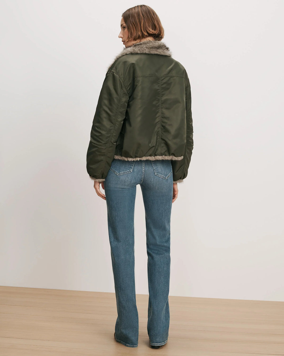 Veronica Beard Varell Reversible Jacket in Loden