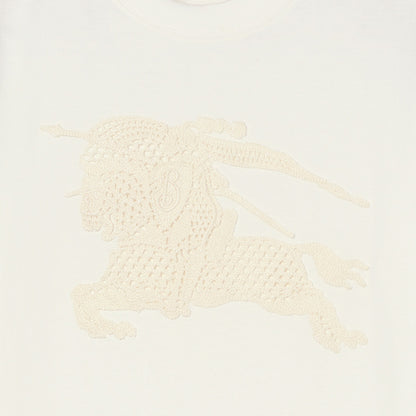 Burberry EKD Cotton T-Shirt in Chalk White