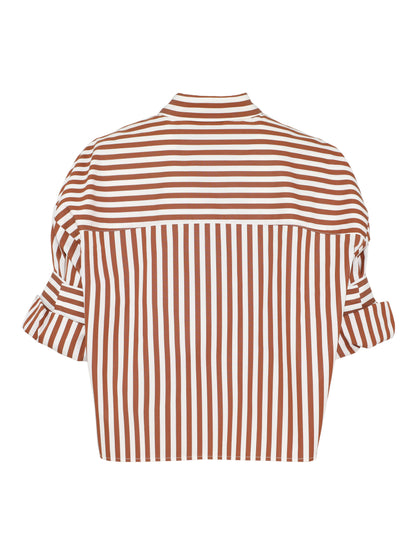 TWP Next Ex Shirt in Ivory/Cognac