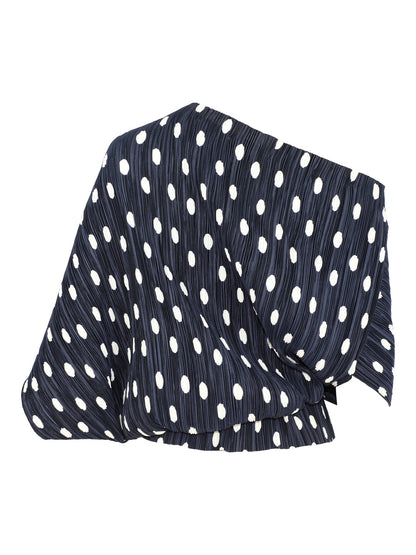 Cult Gaia Cami Top in Small Dot Deep Lake