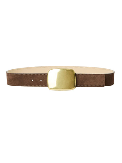 B-Low The Belt Leighton Suede in Chocolate Brass