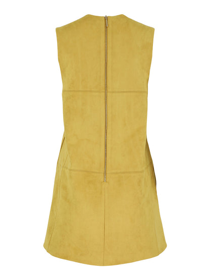 Alexis Dakota Suede Shift Dress in Citrine
