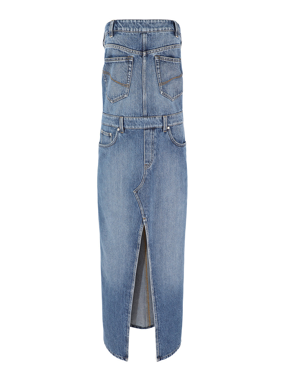 【送料&関税込】Stella McCartney Denim Shirt Dress Puff-sleeve denim shirt dress in blue - Stella Mc Cartney