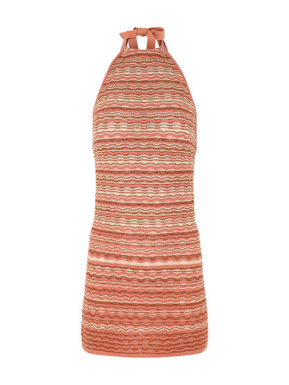 Cult Gaia Erina Knit Dress in Corallo Multi