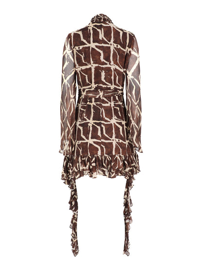 Alexis Amalia Chiffon Dress in Sable