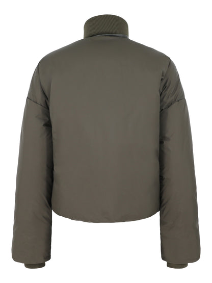 Burberry Davenham Reversible Puffer Jacket in Spruce Green Pattern