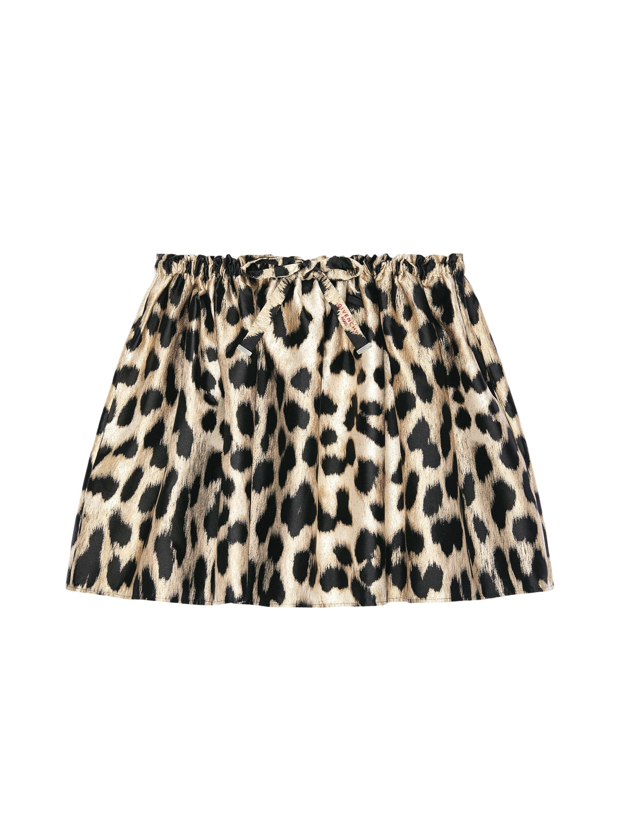Givenchy Mini Pleated Skirt in Leopard Jacquard
