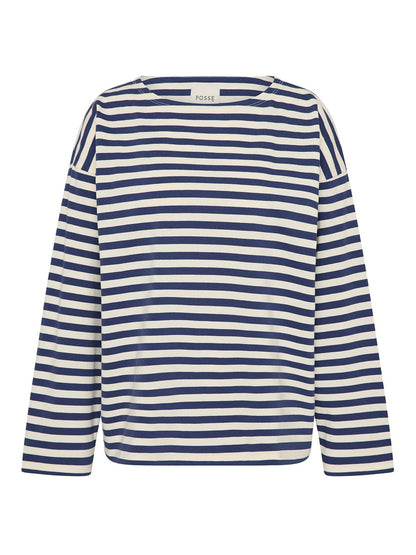 Posse Haisley Top in Navy Stripe