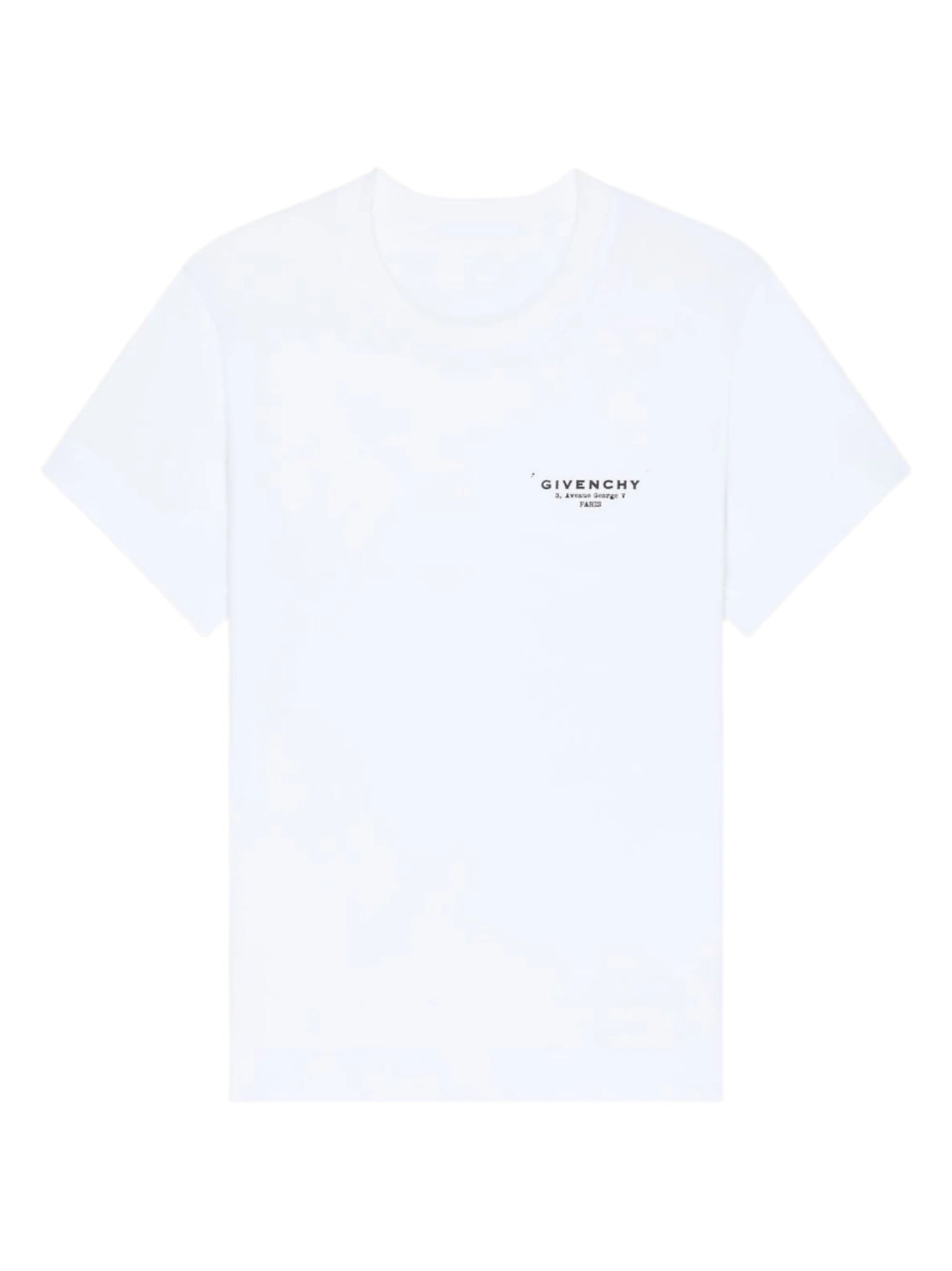Givenchy T-Shirt in Cotton With Givenchy Stamp Print in White