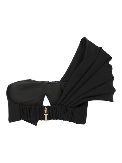 Cult Gaia Delia Top in Black