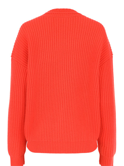 TWP Italian Cashmere Cardigan in Tomato