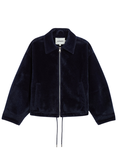 Apparis Ada Pony Jacket in Navy Blue