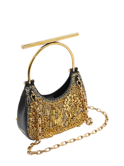 Alexander McQueen T-Bar Mini in Gold