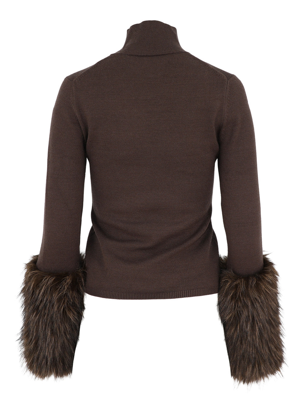 Apparis Aspen Cuff Turtleneck in Dark Brown