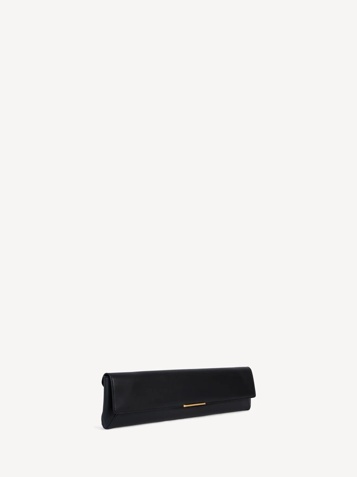 Balmain Long Clutch Bag in Smooth Leather Noir
