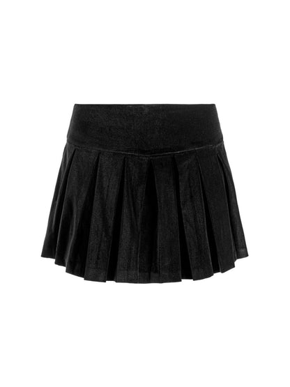 Alice + Olivia Emilie Embellished Tweed Mini Skort in Black