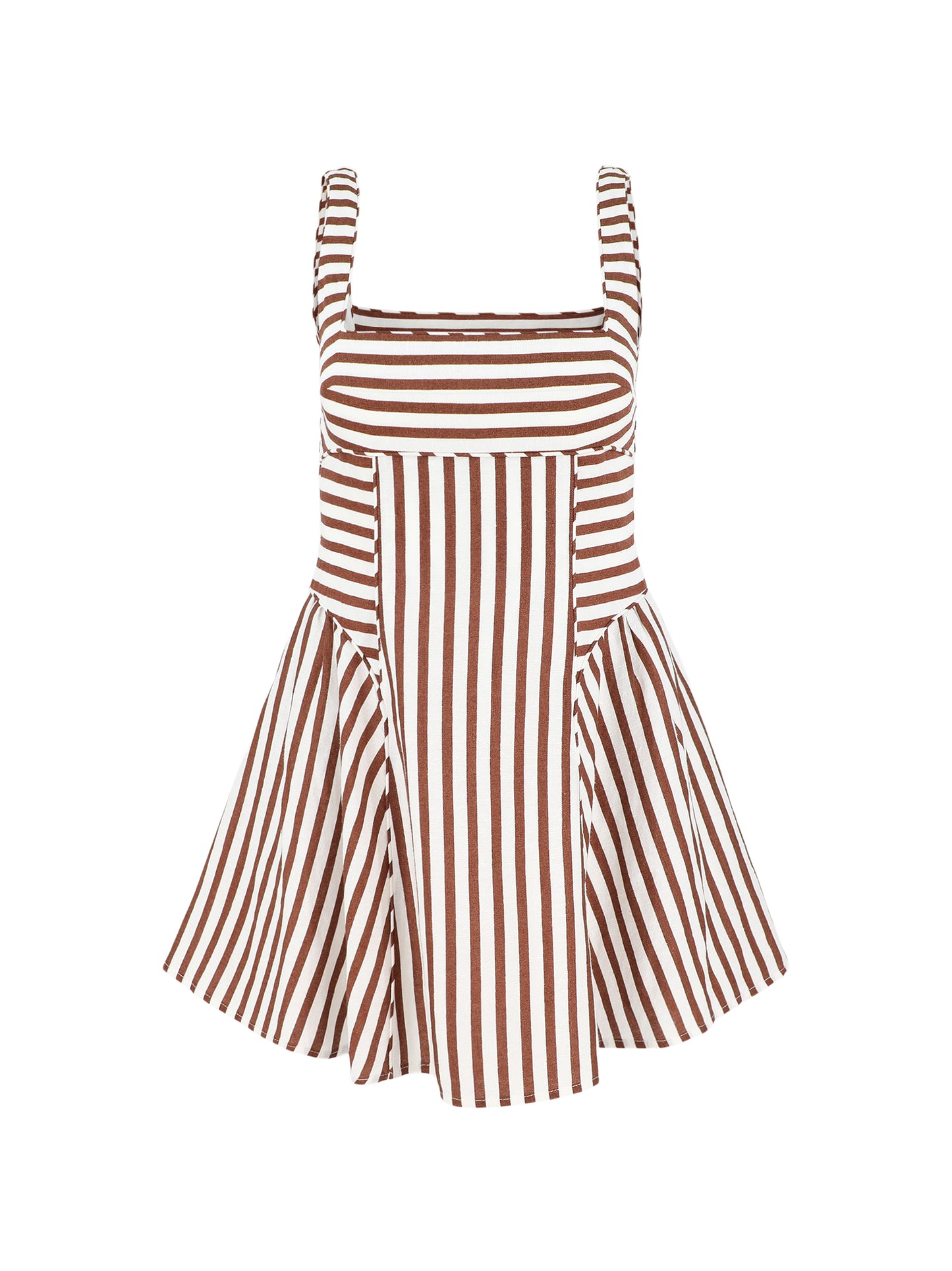 Cult Gaia Banks Dress in Saddle Stripe