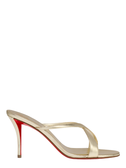 Christian Louboutin Mulazee Cross 80 Nappa in Platine | In-Store Only