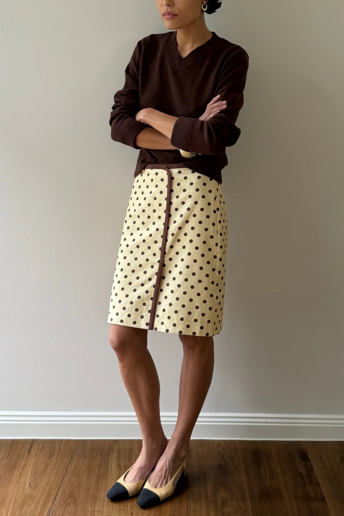Posse Bowie Skirt in Vanilla/Choc