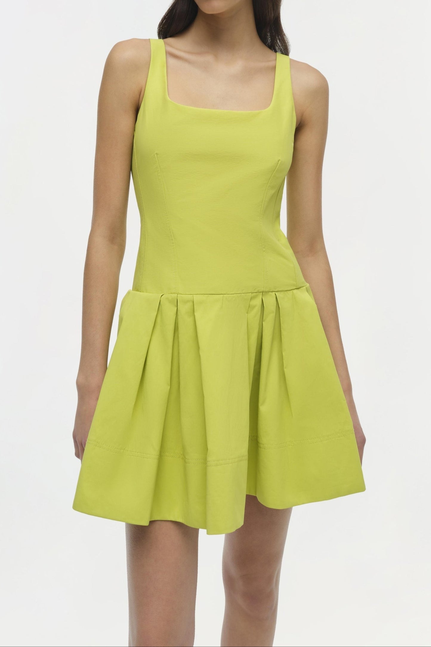 Simkhai Lucy Cotton Mini Dress in Yellow Plum