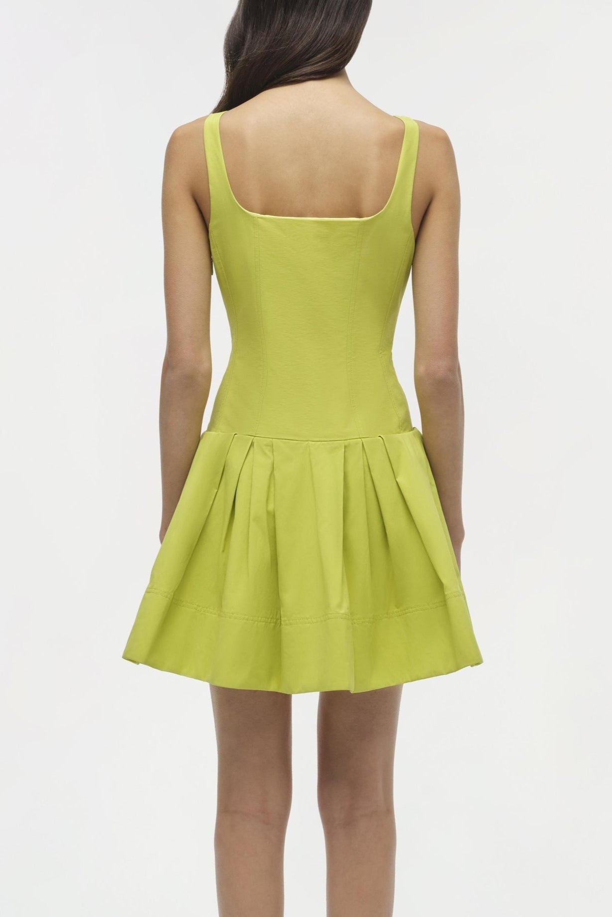 Simkhai Lucy Cotton Mini Dress in Yellow Plum