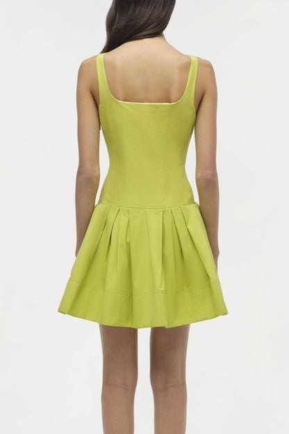 Simkhai Lucy Cotton Mini Dress in Yellow Plum